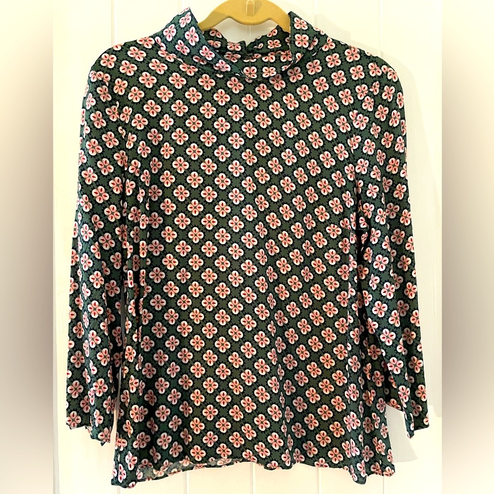 Women’s adorable retro style Boden Viscose Top Blouse Pullover size 8R